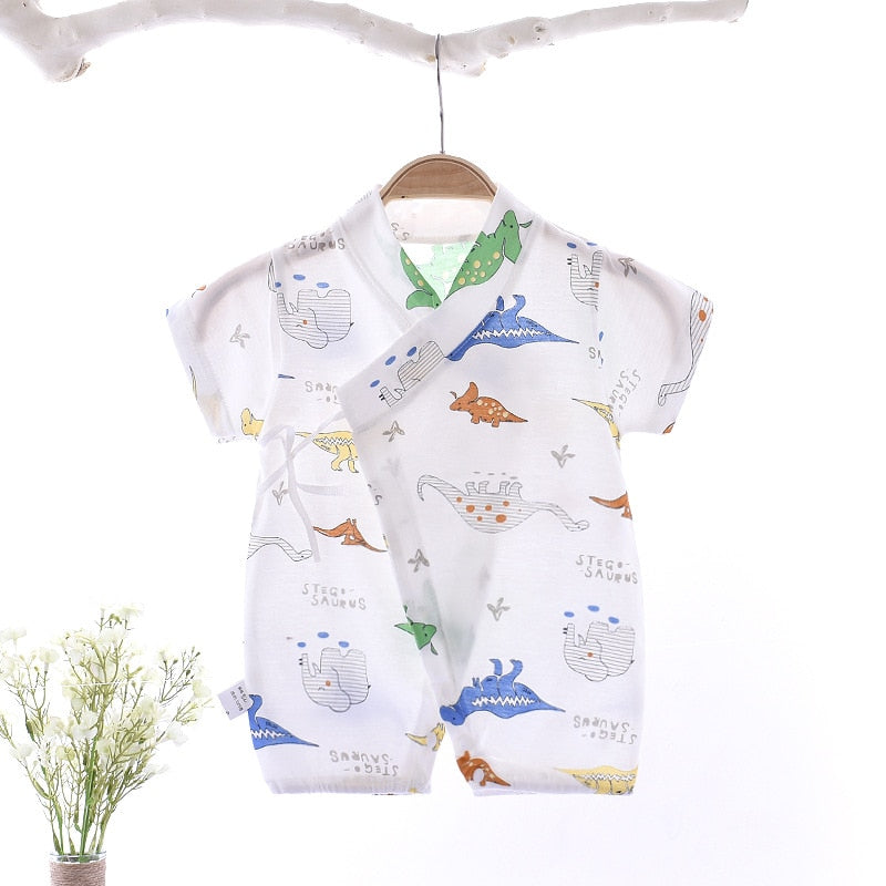 Dino Cotton Romper Jumpsuit