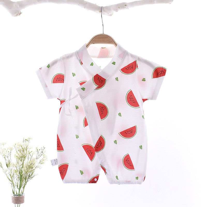 Watermelon Cotton Romper Jumpsuit
